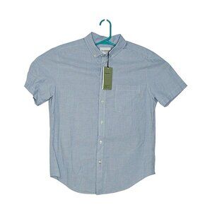 NEW Goodfellow & Co Mens Size M Blue Dress Shirt Button Down Standard Fit Cotton